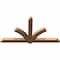 Ekena Millwork Redmond Smooth Timber Gable Bracket, Western Red Cedar, 84"W x 45"H x 3 1/2"D x 5 1/2"F, 13/12 Pitch GBW084X45X0406RED00SWR - alternate 5